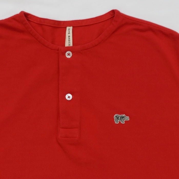 [SCYE BASICS] Cotton Pique Henley Neck Shirt サイベーシックス コットン ピケ ヘンリーネックシャツ - apartir Online Store アパルティール セレクトショップ