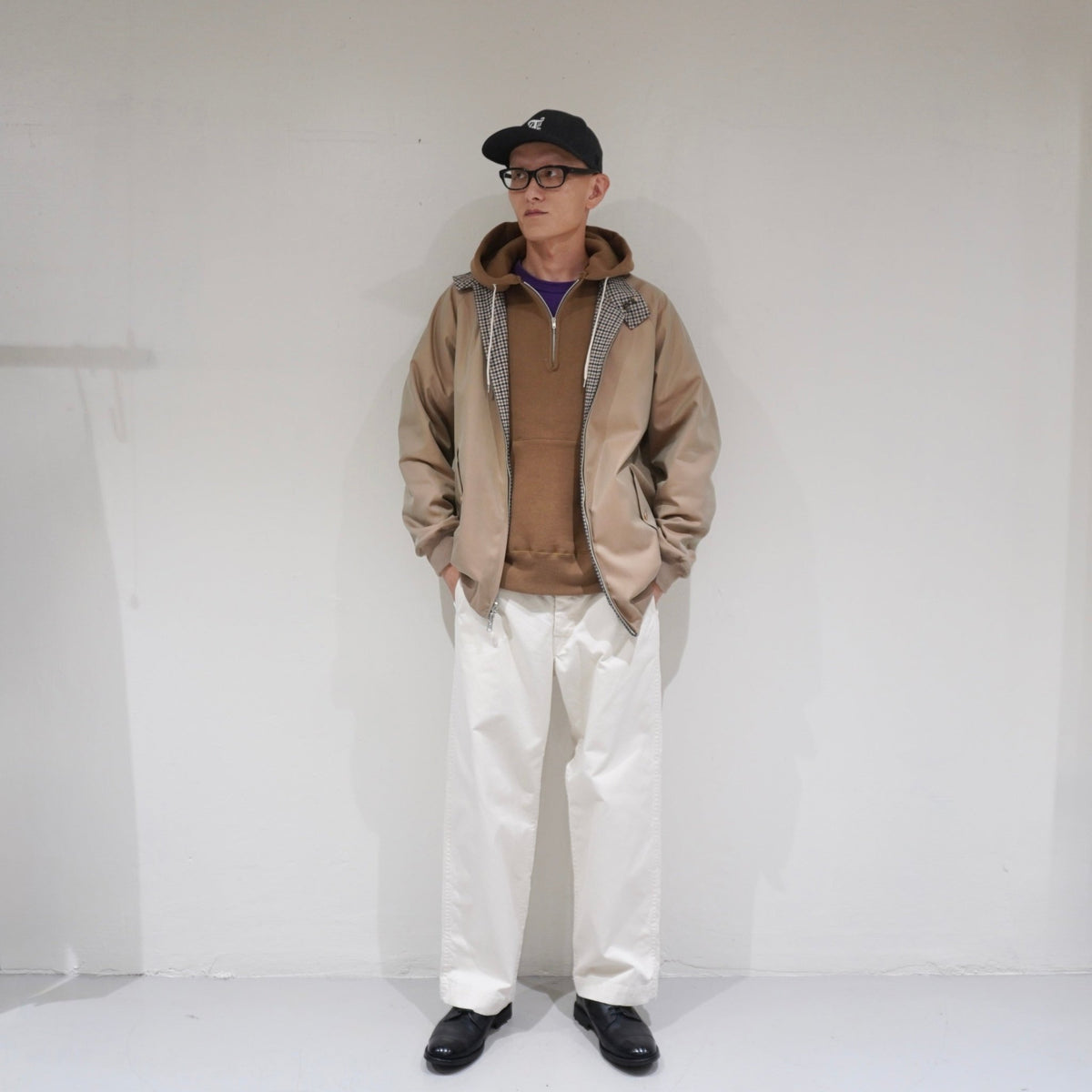 [SCYE BASICS] Fleece Back Jersey Half Zip Hoodie - apartir Online Store アパルティール セレクトショップ