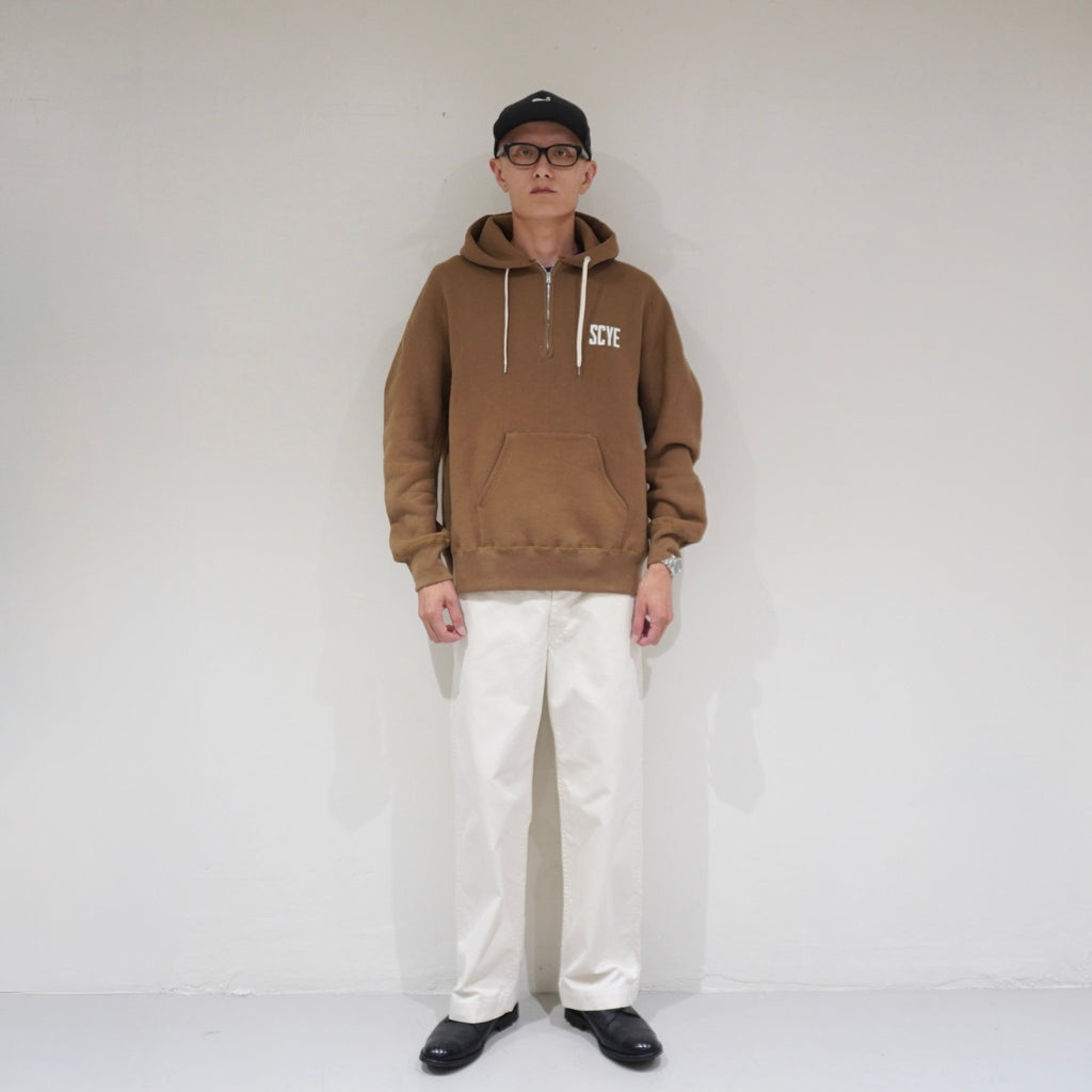[SCYE BASICS] Fleece Back Jersey Half Zip Hoodie - apartir Online Store アパルティール セレクトショップ