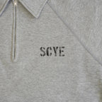 [SCYE BASICS] Fleece back Jersey Half Zip Sweat Shirt - apartir Online Store アパルティール セレクトショップ