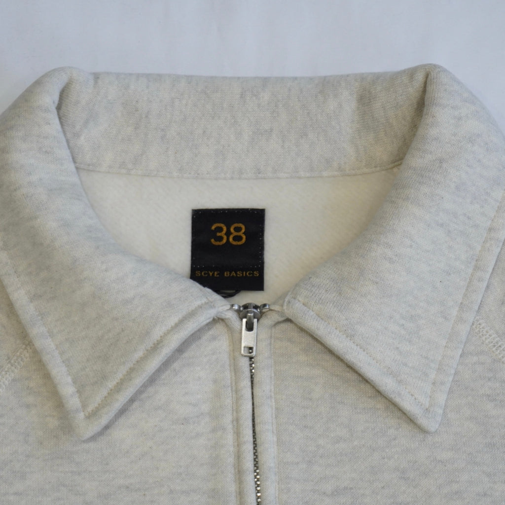 [SCYE BASICS] Fleece back Jersey Half Zip Sweat Shirt - apartir Online Store アパルティール セレクトショップ