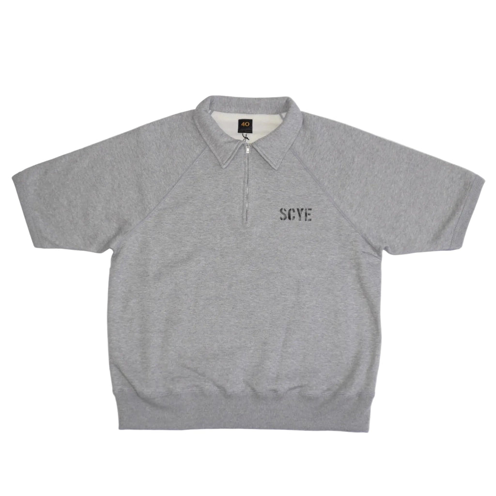 [SCYE BASICS] Fleece back Jersey Half Zip Sweat Shirt - apartir Online Store アパルティール セレクトショップ