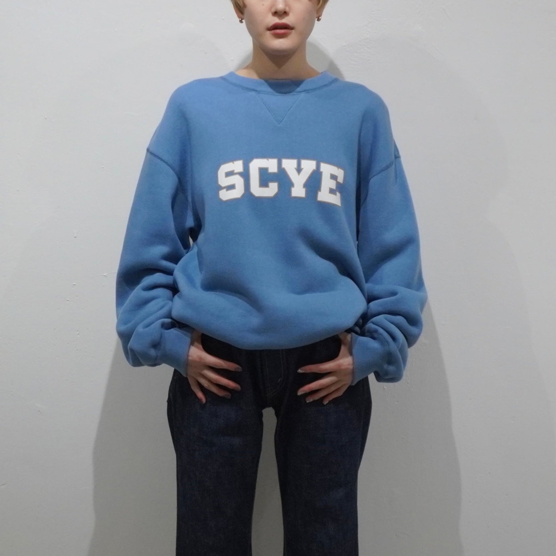 [SCYE BASICS] Fleece Back Jersey Sweat Shirt サイベーシックス フリースバック ジャージー スウェット スウェット - #shop_name #アパルティール# #名古屋# #セレクトショップ#