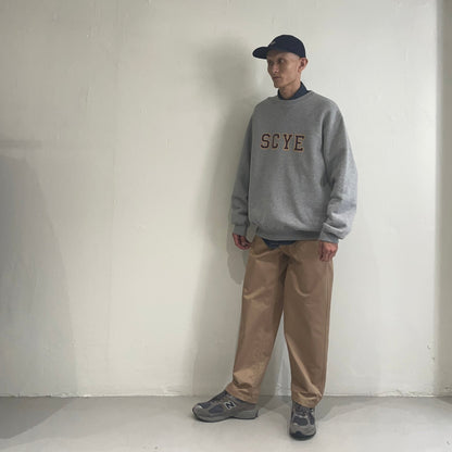 [SCYE BASICS] Fleece Back Jersey Sweat Shirt サイベーシックス フリースバック ジャージー スウェット スウェット - #shop_name #アパルティール# #名古屋# #セレクトショップ#