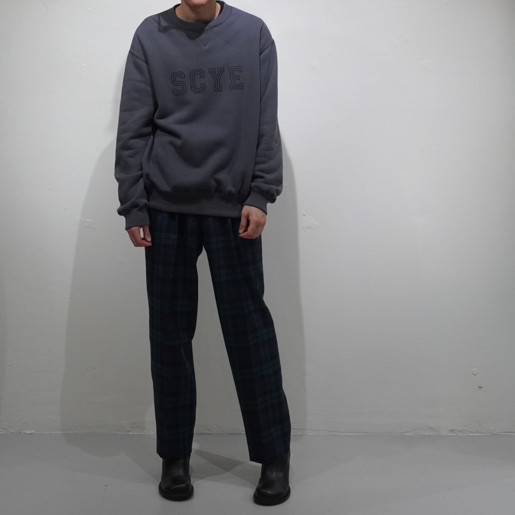 [SCYE BASICS] Fleece Back Jersey Sweat Shirt サイベーシックス フリースバック ジャージー スウェット スウェット - #shop_name #アパルティール# #名古屋# #セレクトショップ#