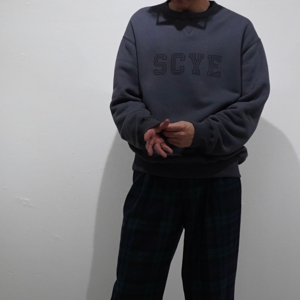 [SCYE BASICS] Fleece Back Jersey Sweat Shirt サイベーシックス フリースバック ジャージー スウェット スウェット - #shop_name #アパルティール# #名古屋# #セレクトショップ#