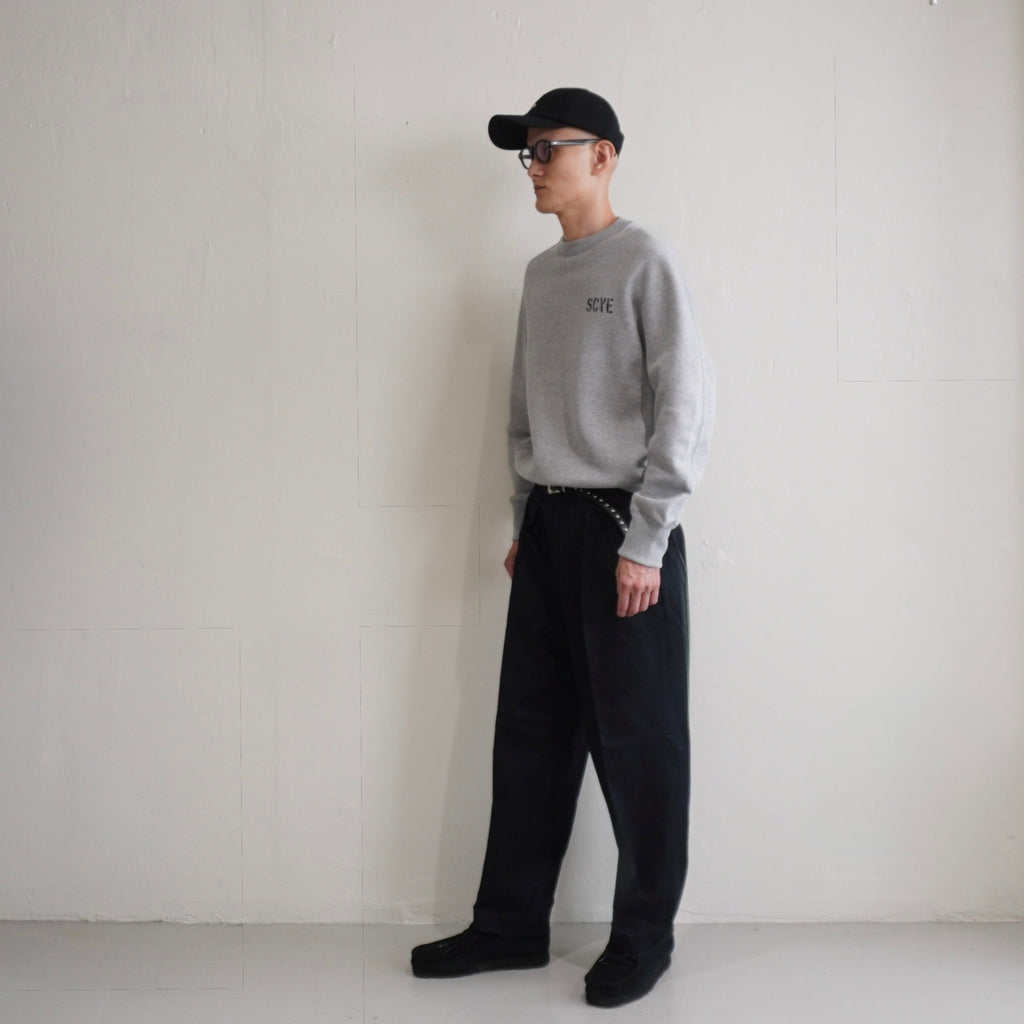 [SCYE BASICS] Fleece back Jersey Sweat Shirt - apartir Online Store アパルティール セレクトショップ