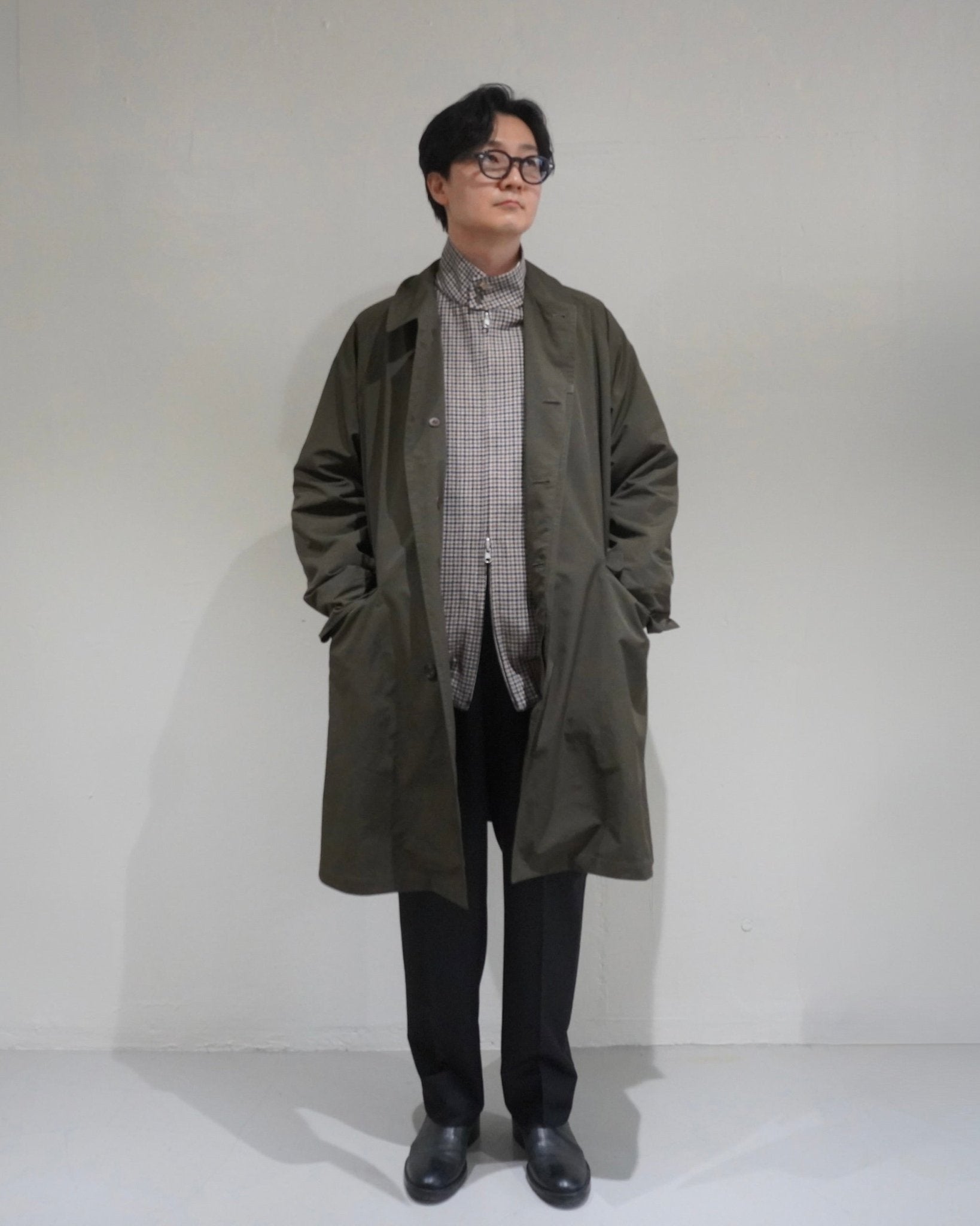 [SCYE BASICS] High Density Mil Cloth Bal Collar Coat - apartir Online Store アパルティール セレクトショップ