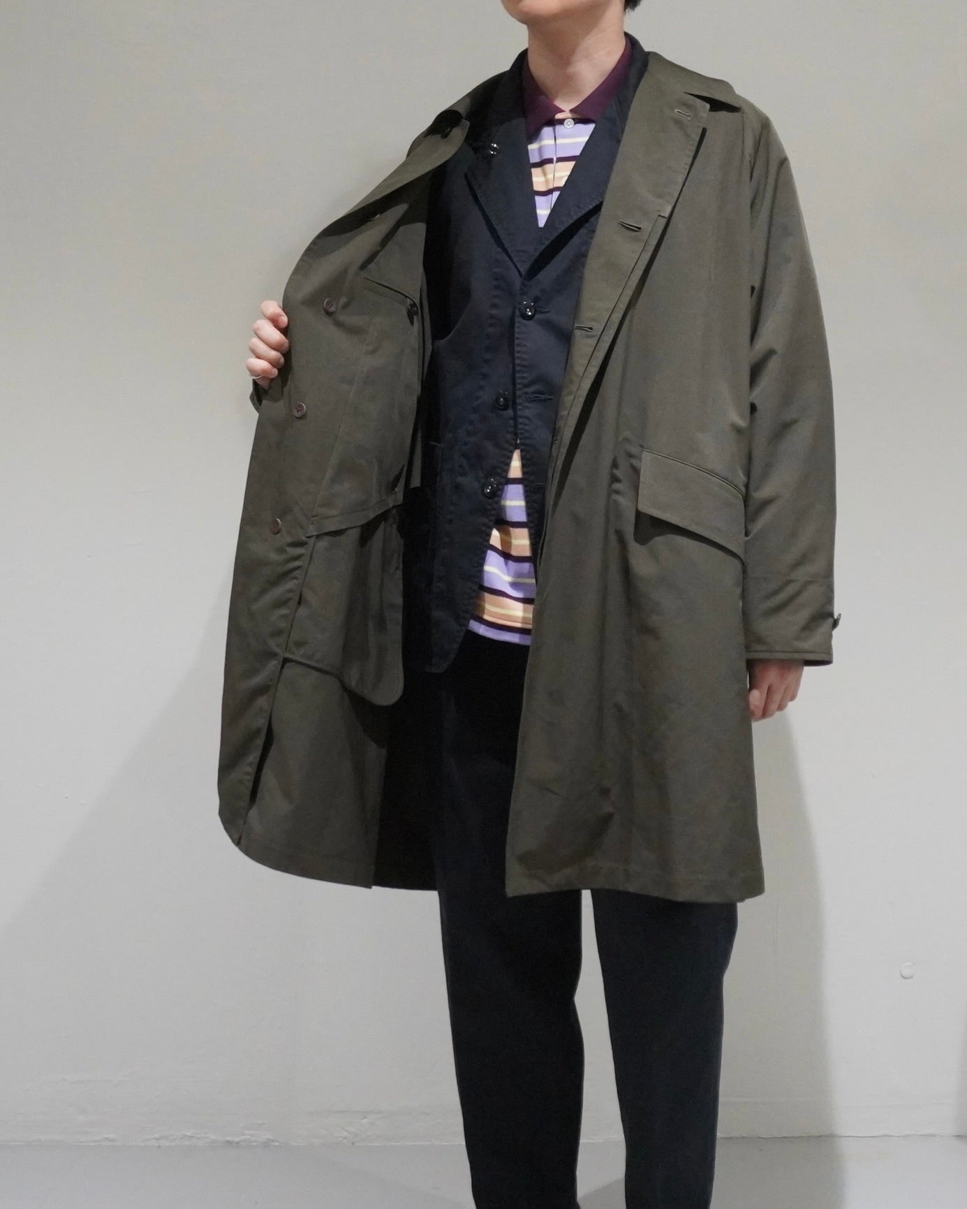 [SCYE BASICS] High Density Mil Cloth Bal Collar Coat - apartir Online Store アパルティール セレクトショップ