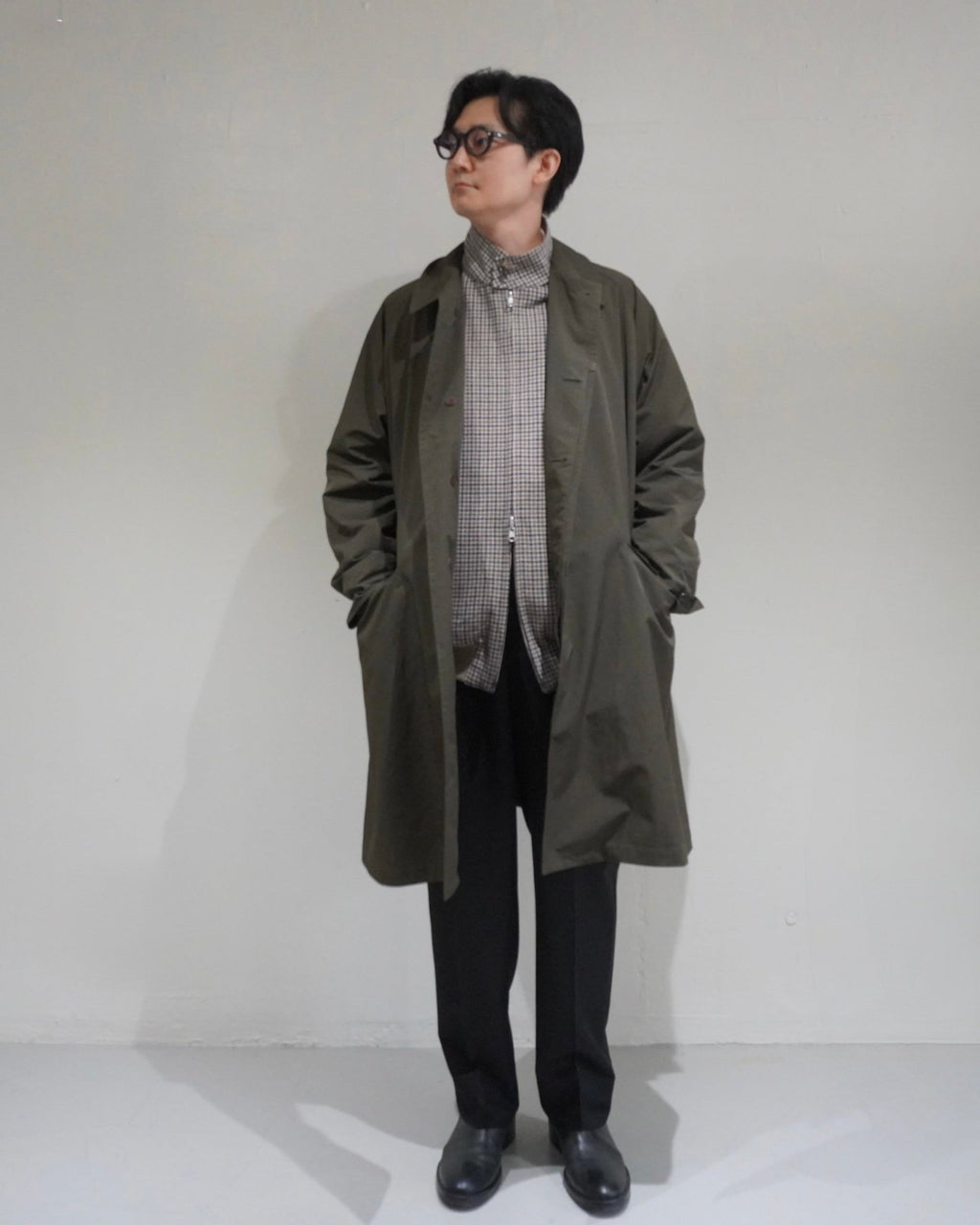 [SCYE BASICS] High Density Mil Cloth Bal Collar Coat - apartir Online Store アパルティール セレクトショップ