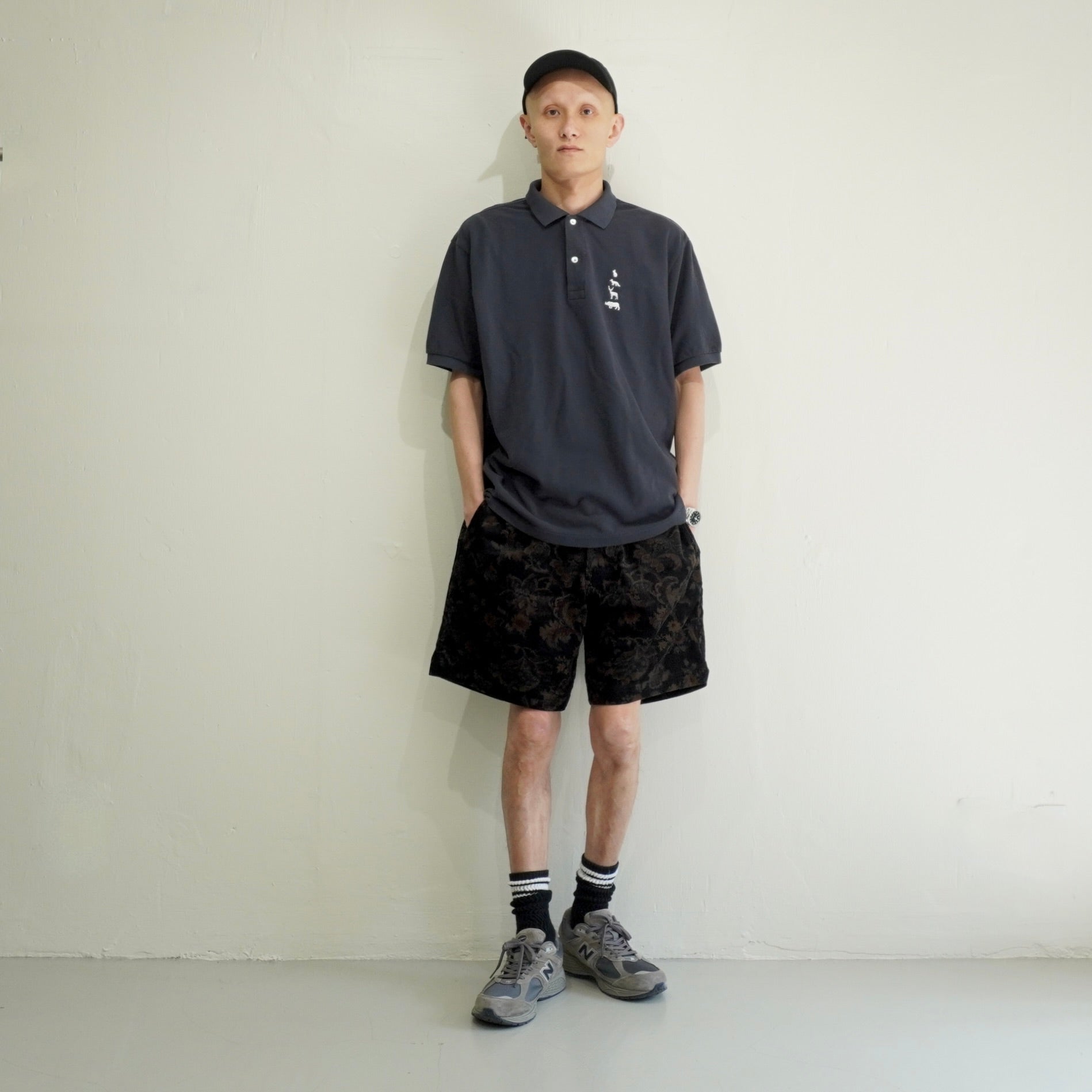 [SCYE BASICS × MOUNTAIN RESEARCH] Pique polo shirt