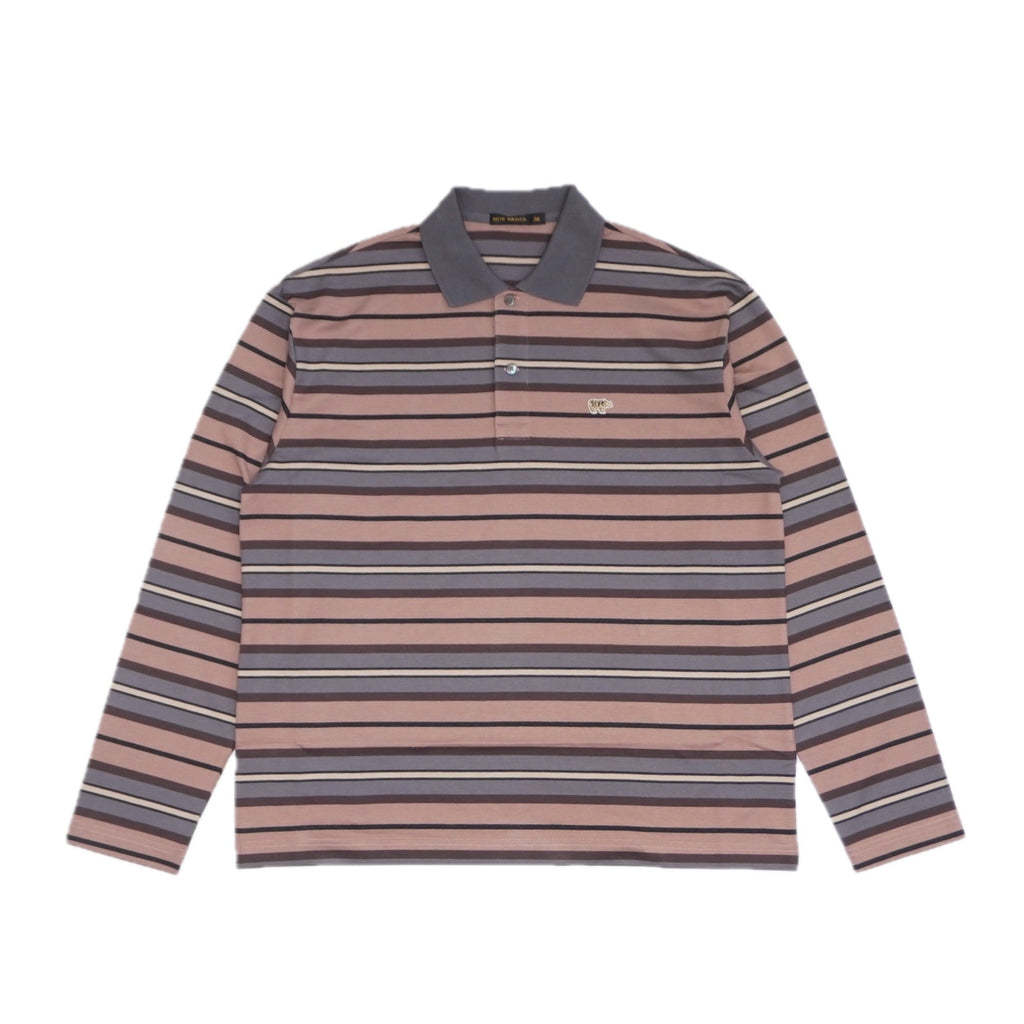 [SCYE BASICS] Multi Striped Cotton L/S Polo Shirt - apartir Online Store アパルティール セレクトショップ