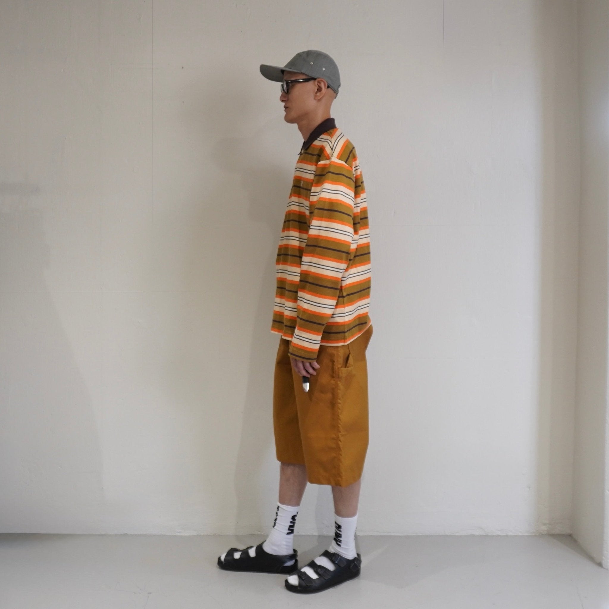 [SCYE BASICS] Multi Striped Cotton L/S Polo Shirt - apartir Online Store アパルティール セレクトショップ