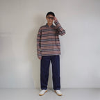 [SCYE BASICS] Multi Striped Cotton L/S Polo Shirt - apartir Online Store アパルティール セレクトショップ