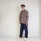 [SCYE BASICS] Multi Striped Cotton L/S Polo Shirt - apartir Online Store アパルティール セレクトショップ