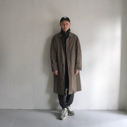 [SCYE BASICS] PE/NY Powdery Twill Balmacaan Coat - apartir Online Store アパルティール セレクトショップ