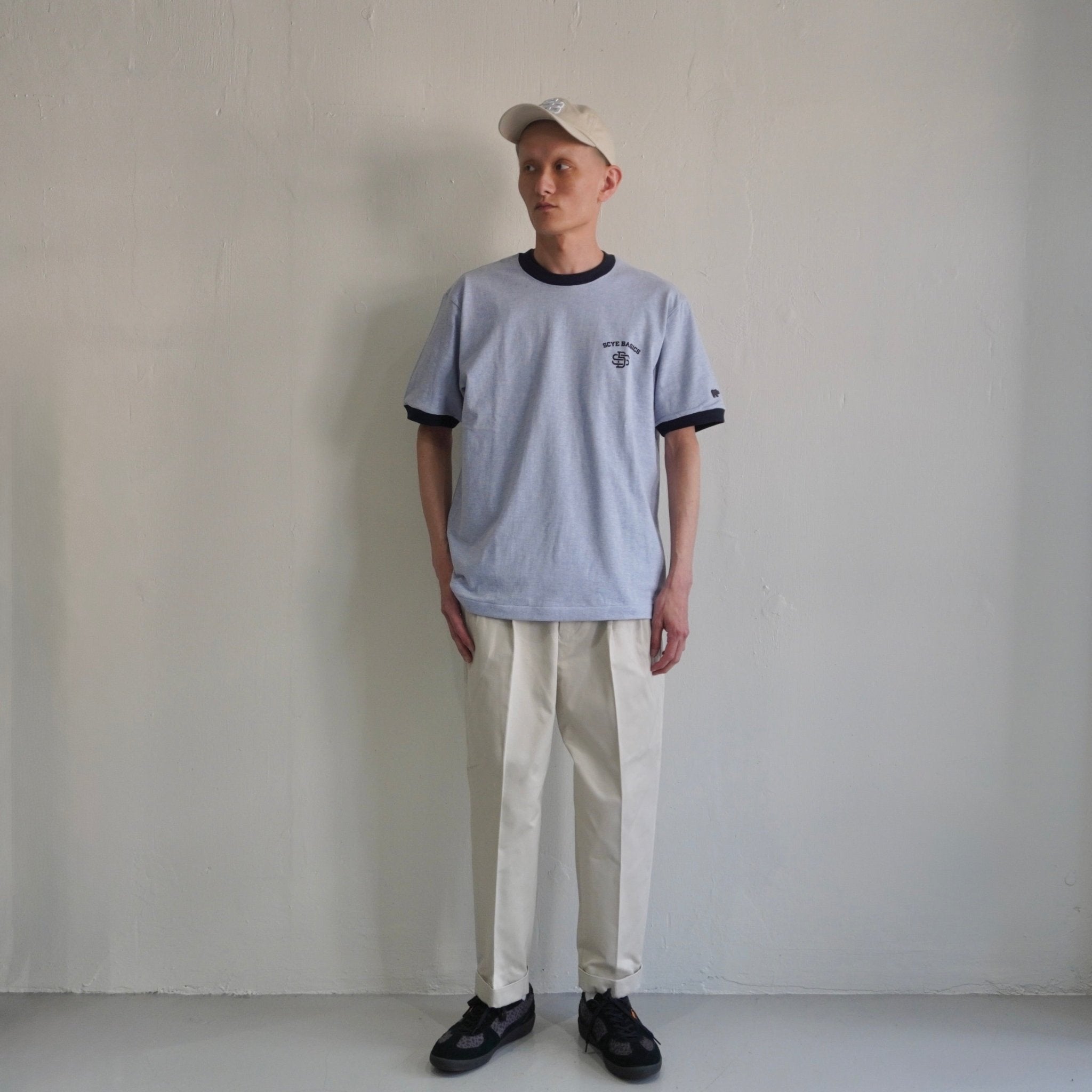 [SCYE BASICS] San Joaquin Cotton Chino Pleated Trousers サイベーシックス サンホアキン コットン チノ トラウザーズ - apartir Online Store アパルティール セレクトショップ