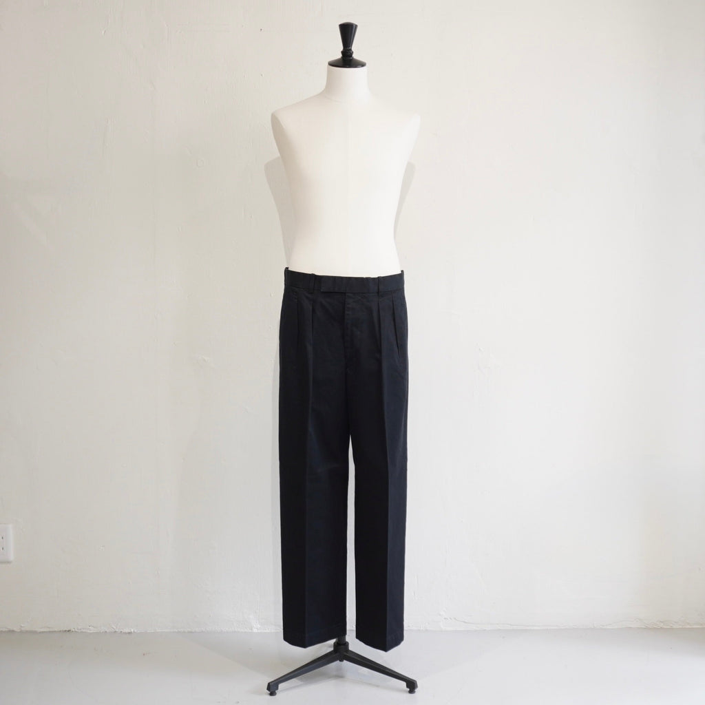 [SCYE BASICS] San Joaquin Cotton Chino Pleated Trousers - apartir Online Store アパルティール セレクトショップ