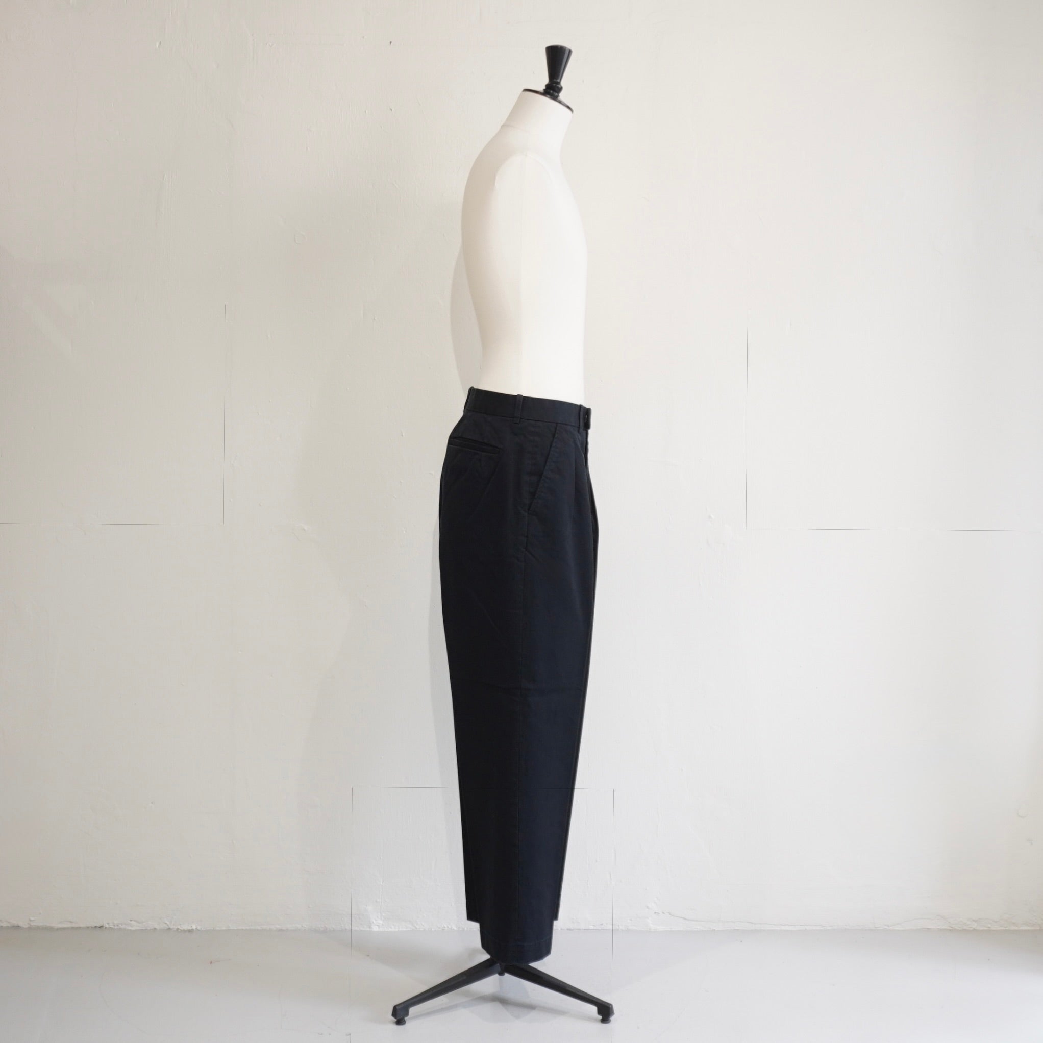 SCYE BASICS] San Joaquin Cotton Chino Pleated Trousers サイ サン