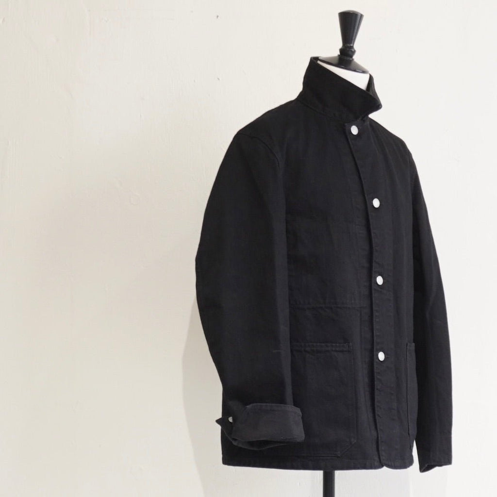 [SCYE BASICS] Selvedge Black Denim Chore Jacket - apartir Online Store アパルティール セレクトショップ