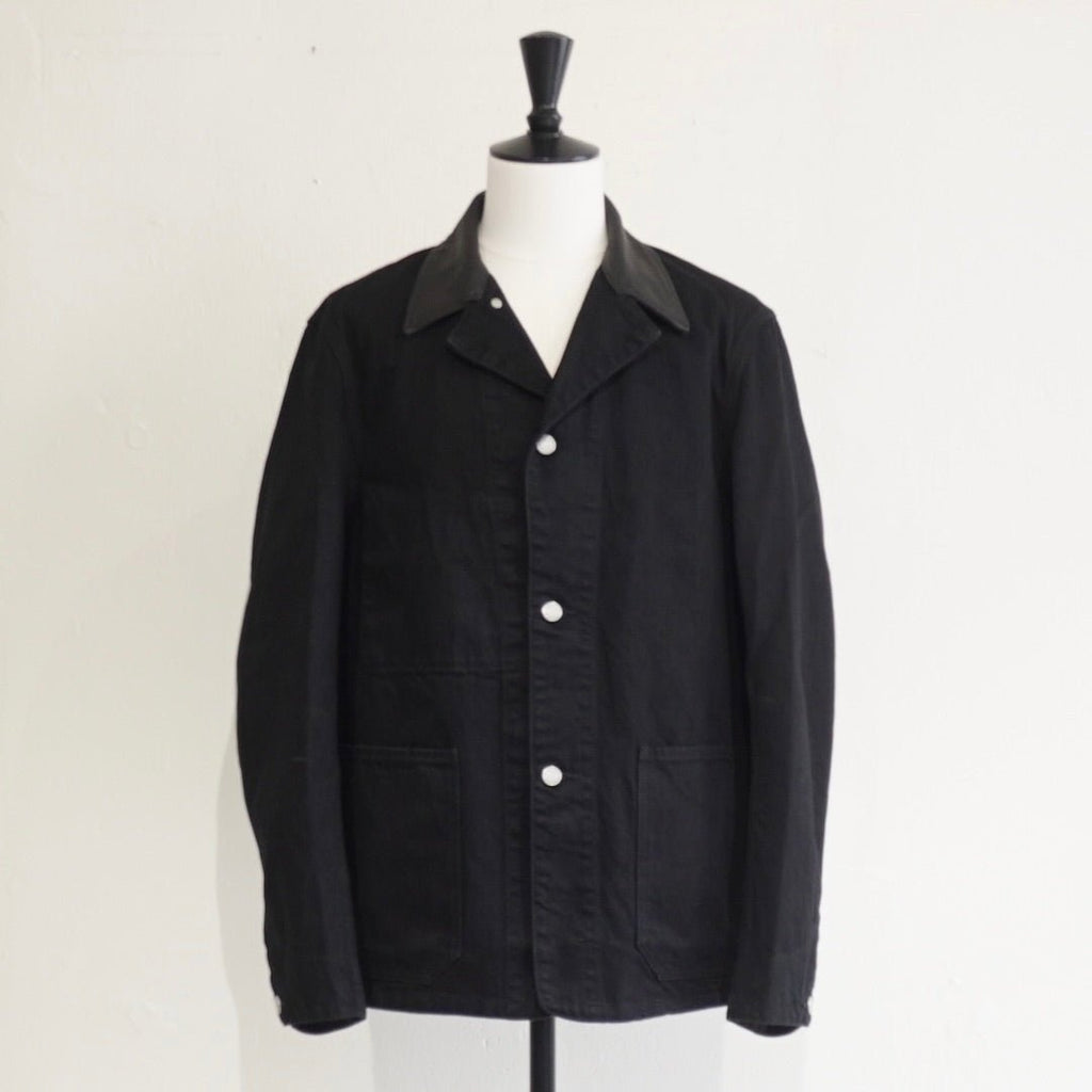 [SCYE BASICS] Selvedge Black Denim Chore Jacket - apartir Online Store アパルティール セレクトショップ