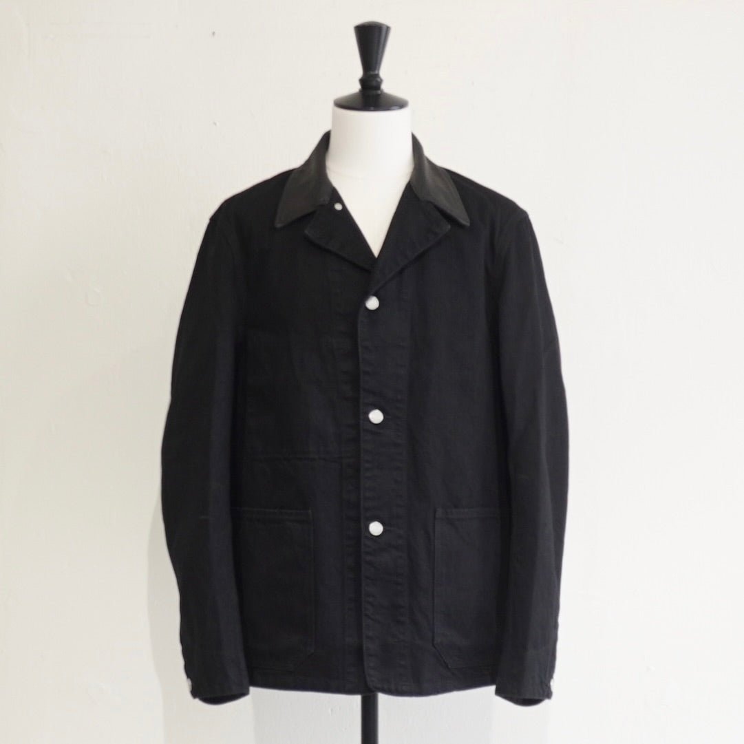 [SCYE BASICS] Selvedge Black Denim Chore Jacket - apartir Online Store アパルティール セレクトショップ