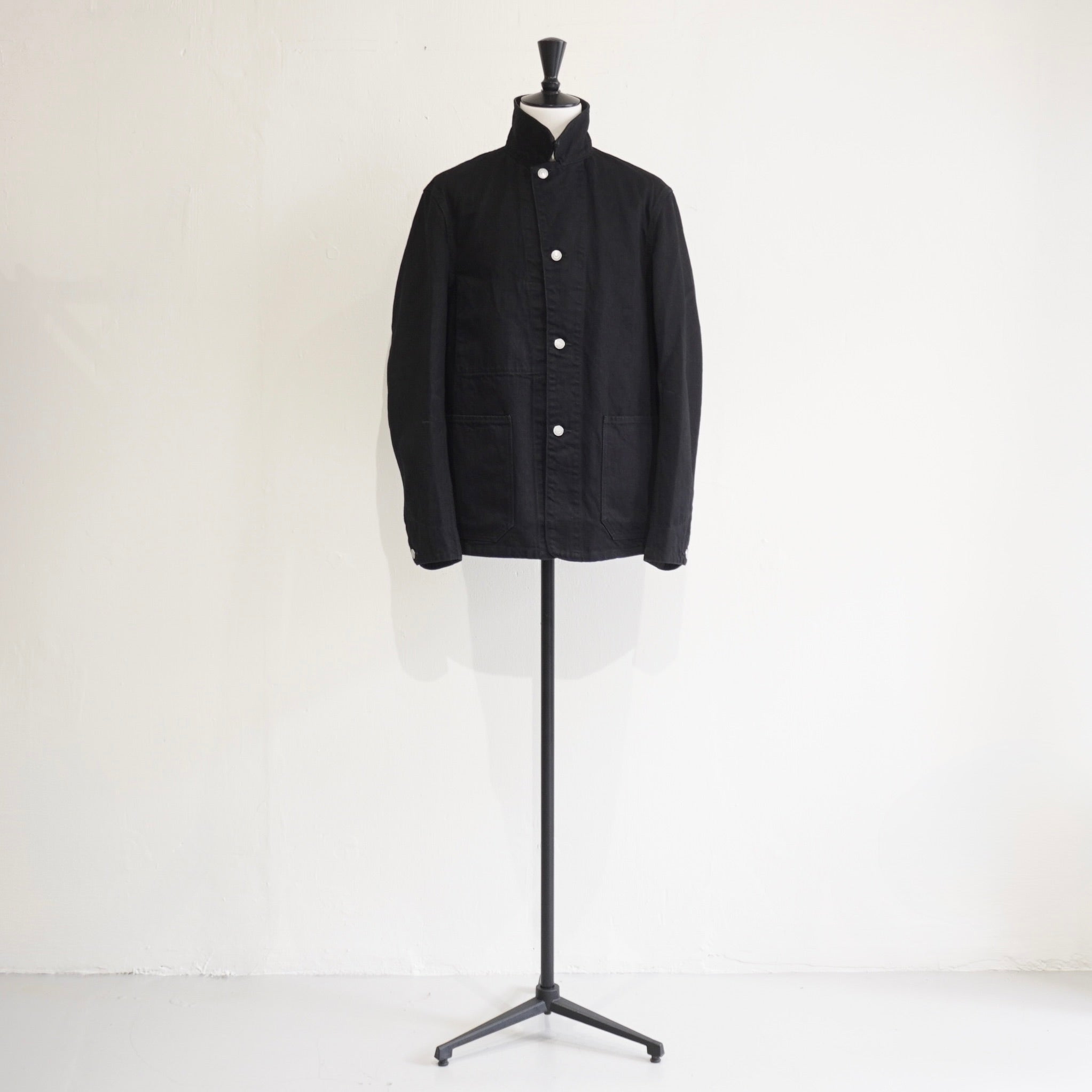 [SCYE BASICS] Selvedge Black Denim Chore Jacket - apartir Online Store アパルティール セレクトショップ