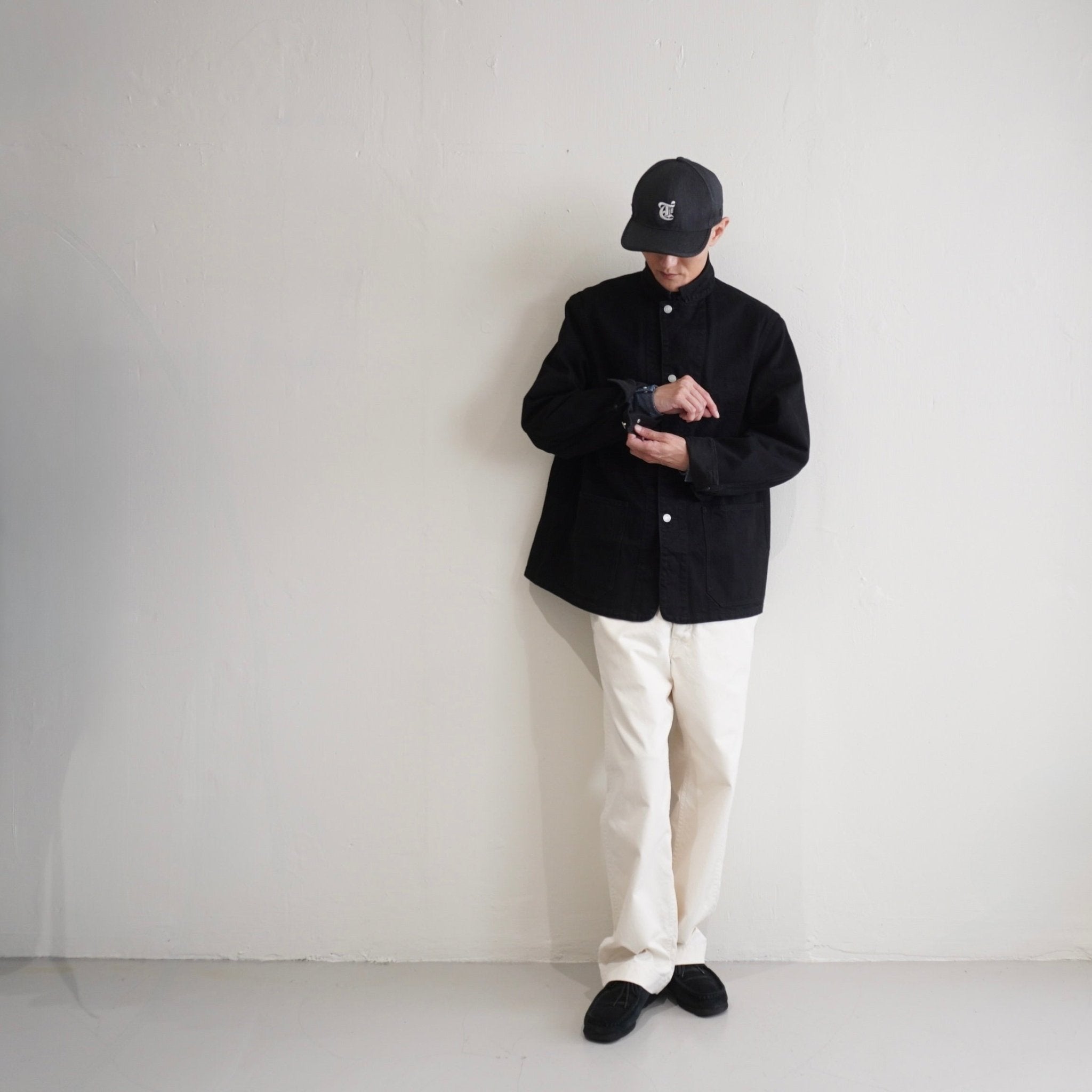 [SCYE BASICS] Selvedge Black Denim Chore Jacket - apartir Online Store アパルティール セレクトショップ
