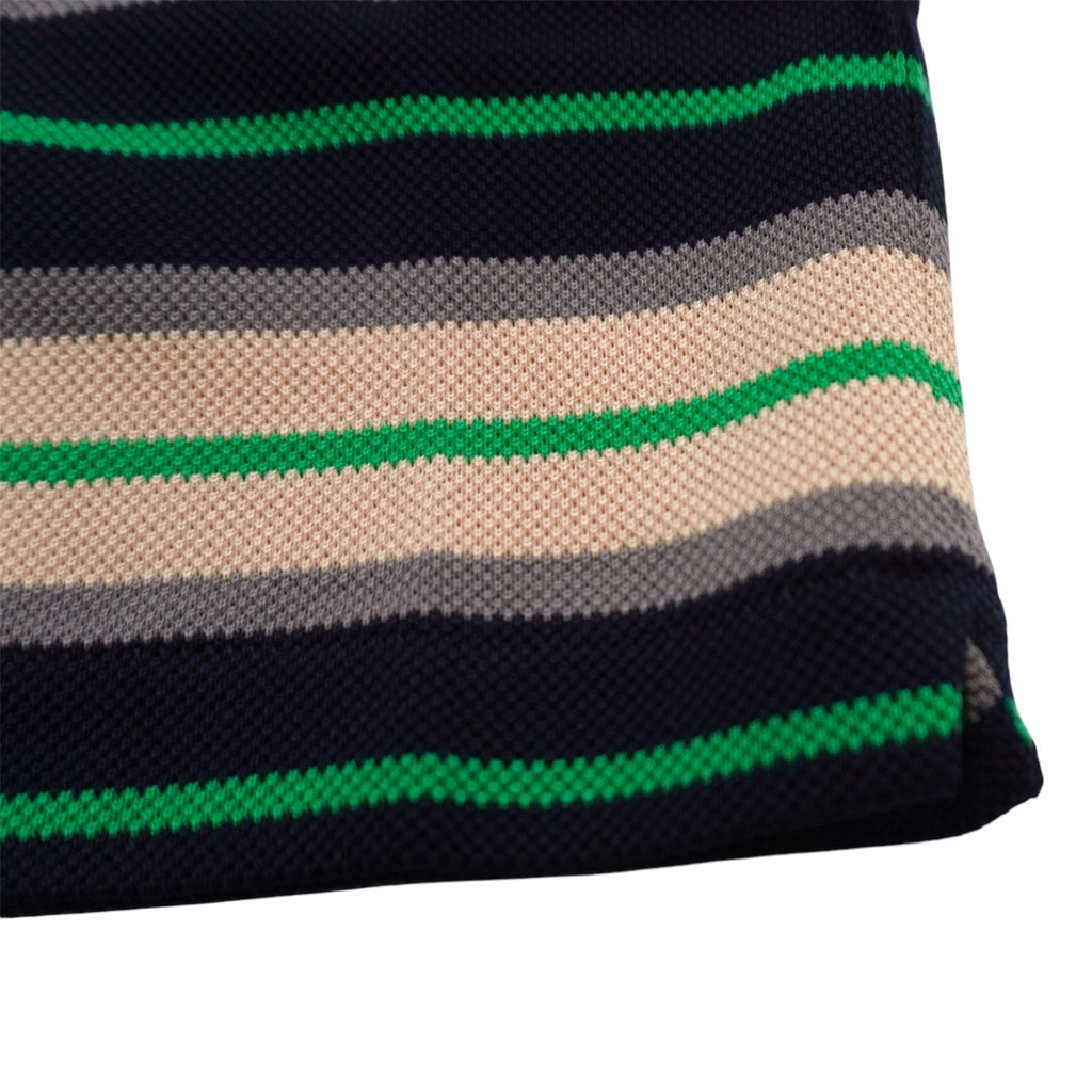 [SCYE BASICS] Striped Cotton Pique Polo Shirt サイベーシックス ストライプ コットン ピケ ポロシャツ - apartir Online Store アパルティール セレクトショップ