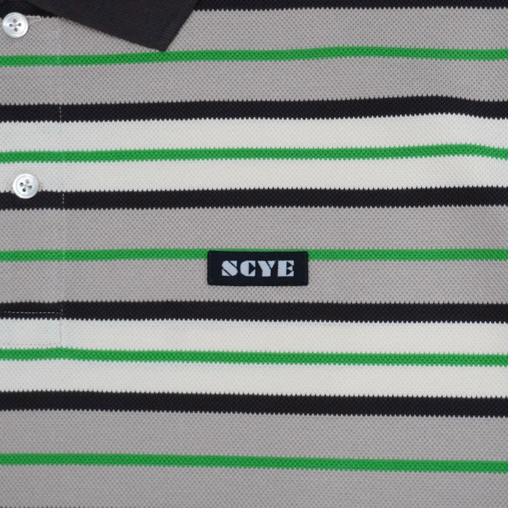 [SCYE BASICS] Striped Cotton Pique Polo Shirt - apartir Online Store アパルティール セレクトショップ