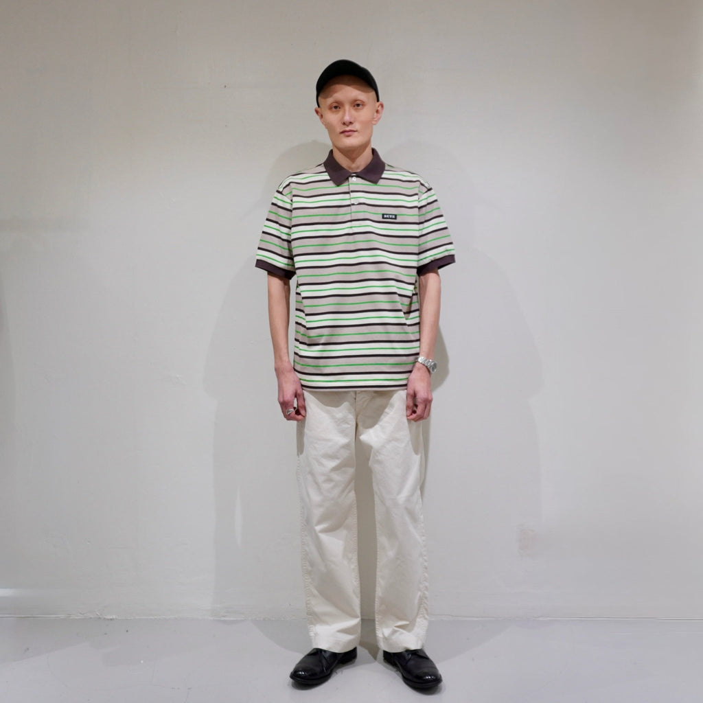 [SCYE BASICS] Striped Cotton Pique Polo Shirt - apartir Online Store アパルティール セレクトショップ