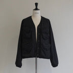 [Scye] High Multi Taslan Nylon Twill Collarless Jacket ハイマルチタスラン ナイロンツイル カラーレスジャケット - apartir Online Store アパルティール セレクトショップ