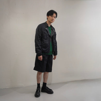 [Scye] High Multi Taslan Nylon Twill Collarless Jacket ハイマルチタスラン ナイロンツイル カラーレスジャケット - apartir Online Store アパルティール セレクトショップ