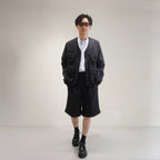 [Scye] High Multi Taslan Nylon Twill Collarless Jacket ハイマルチタスラン ナイロンツイル カラーレスジャケット - apartir Online Store アパルティール セレクトショップ