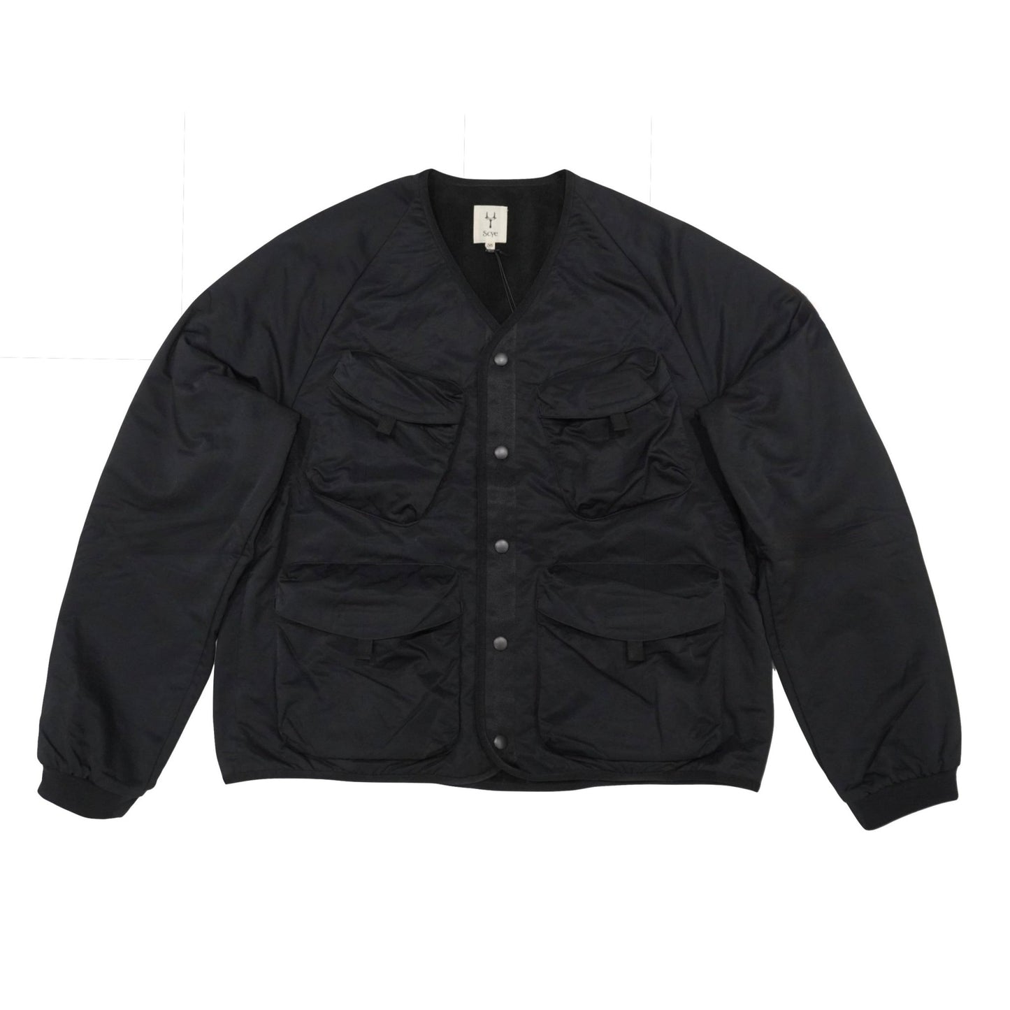 [Scye] High Multi Taslan Nylon Twill Collarless Jacket ハイマルチタスラン ナイロンツイル カラーレスジャケット - apartir Online Store アパルティール セレクトショップ