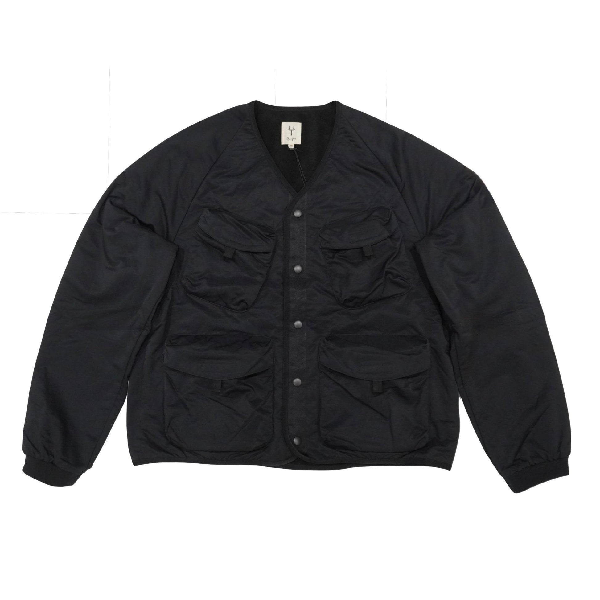 [Scye] High Multi Taslan Nylon Twill Collarless Jacket ハイマルチタスラン ナイロンツイル カラーレスジャケット - apartir Online Store アパルティール セレクトショップ