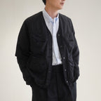 [Scye] High Multi Taslan Nylon Twill Collarless Jacket ハイマルチタスラン ナイロンツイル カラーレスジャケット - apartir Online Store アパルティール セレクトショップ