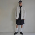[Scye] Linen Herringbone Stand Collar Work Jacket サイ リネン ワーク ジャケット - apartir Online Store アパルティール セレクトショップ