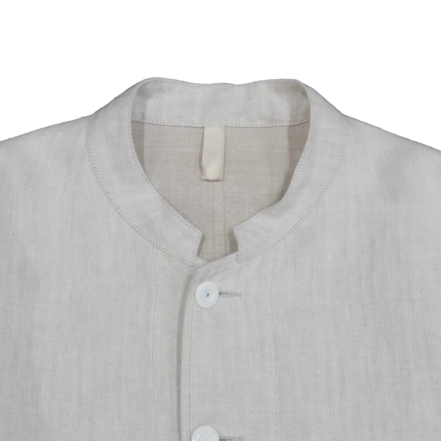 [Scye] Linen Herringbone Stand Collar Work Jacket - apartir Online Store アパルティール セレクトショップ