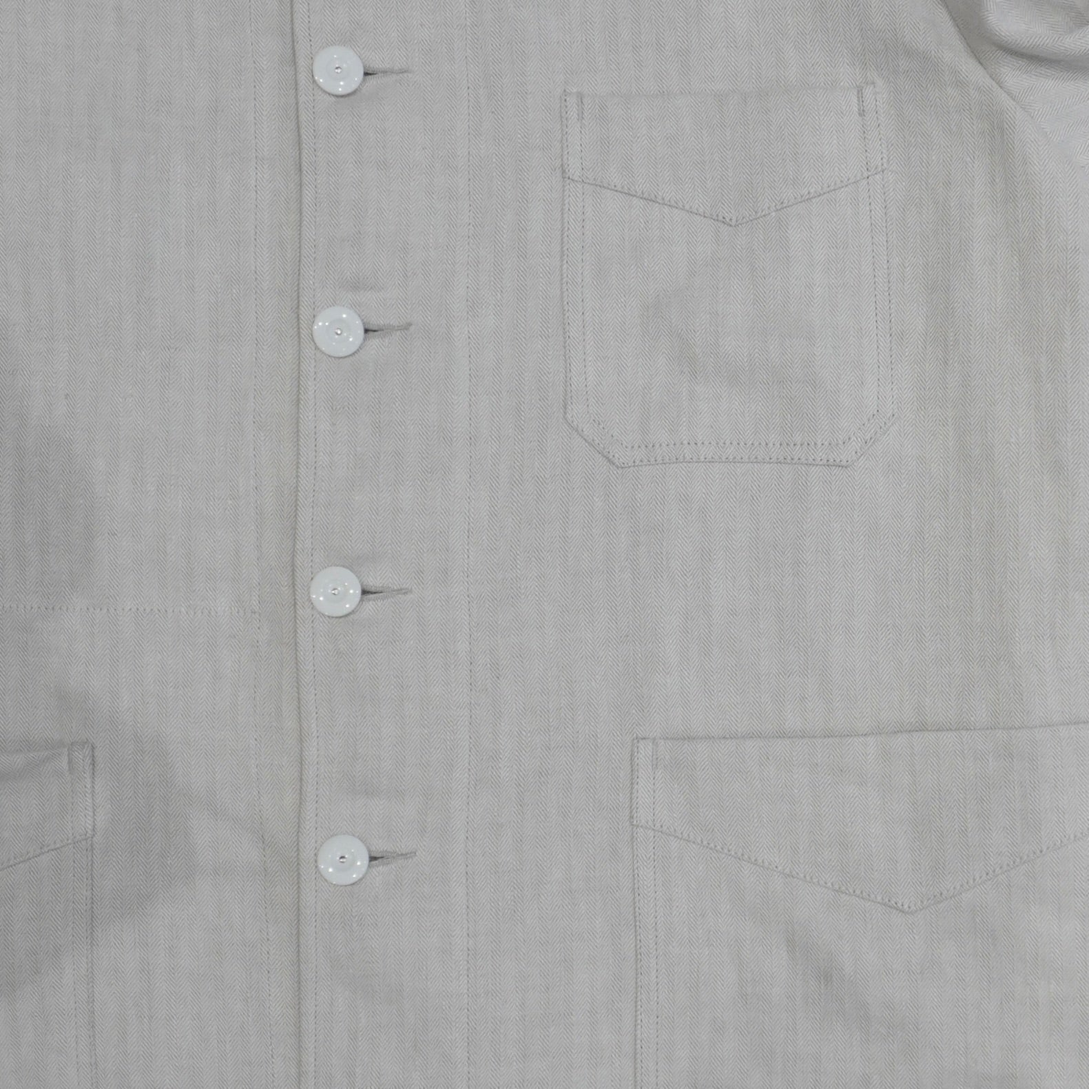[Scye] Linen Herringbone Stand Collar Work Jacket - apartir Online Store アパルティール セレクトショップ
