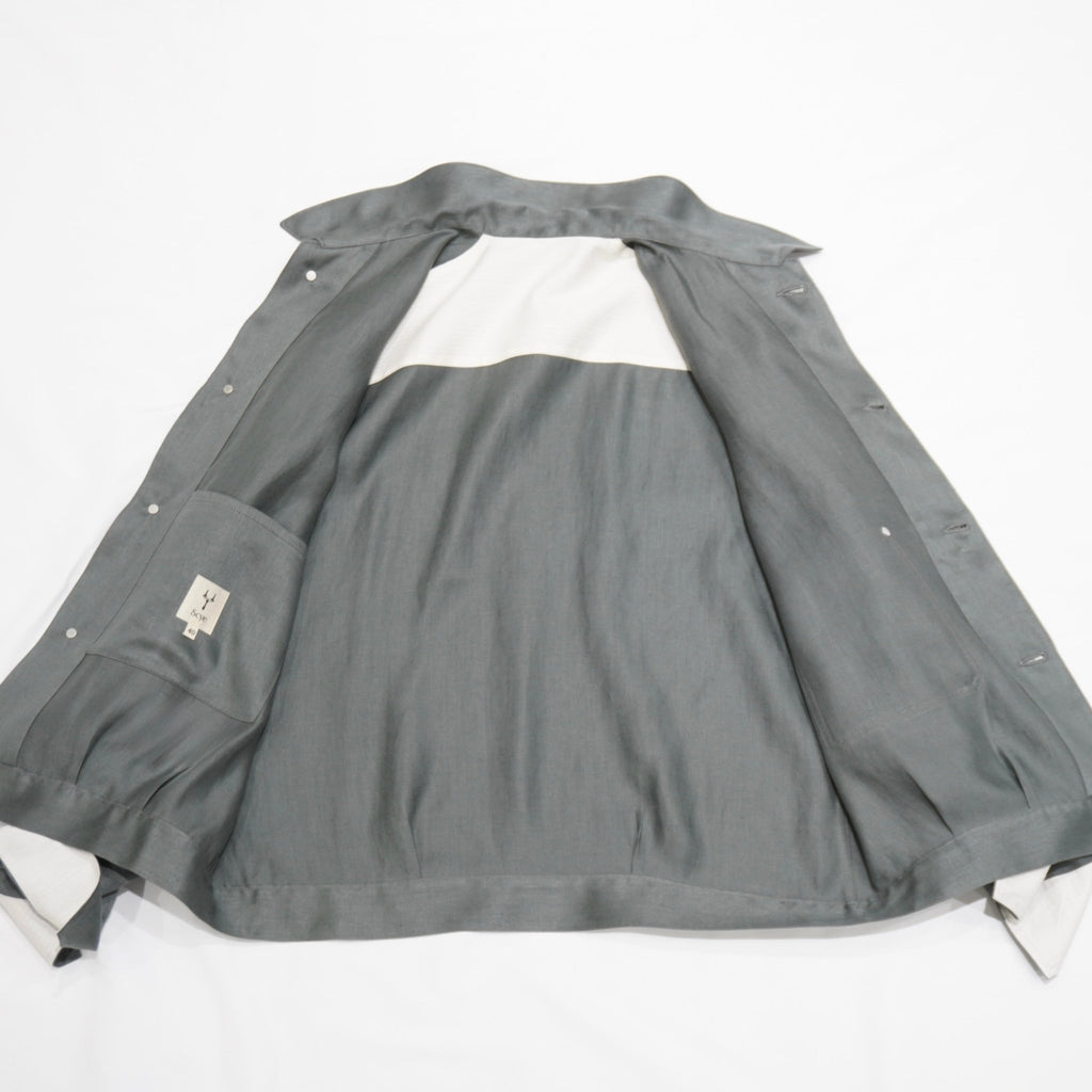 [Scye] Linen Sateen Cropped Work Jacket - apartir Online Store アパルティール セレクトショップ