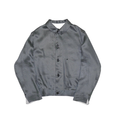 [Scye] Linen Sateen Cropped Work Jacket