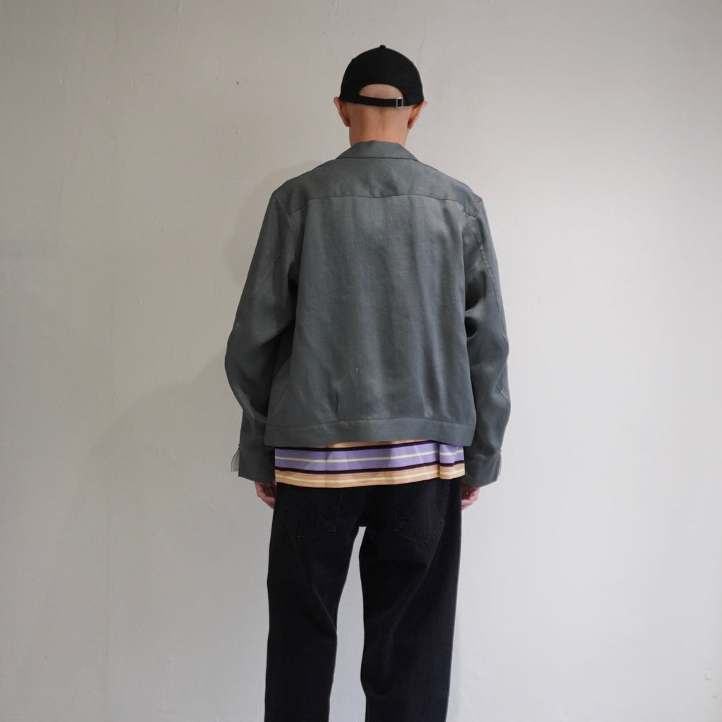 [Scye] Linen Sateen Cropped Work Jacket - apartir Online Store アパルティール セレクトショップ
