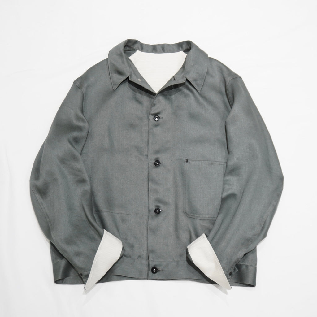 [Scye] Linen Sateen Cropped Work Jacket - apartir Online Store アパルティール セレクトショップ