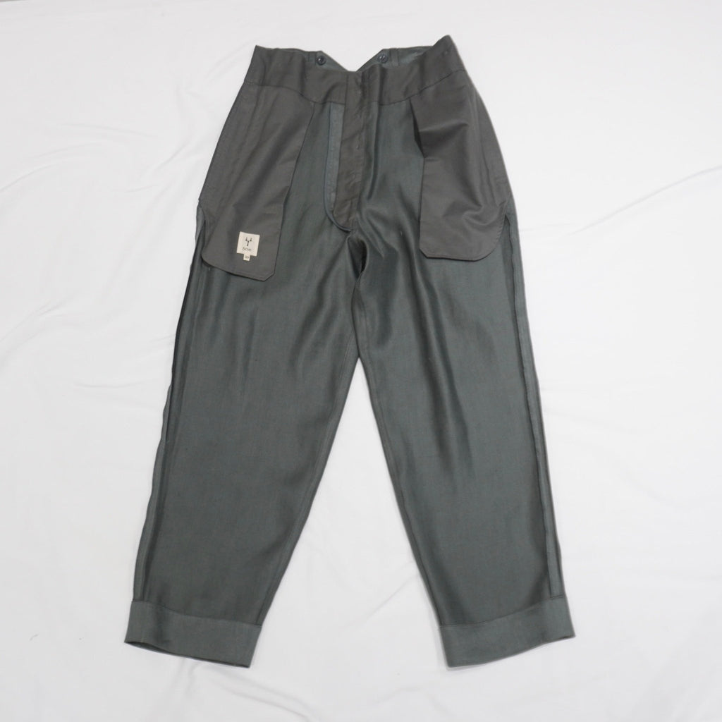 [SCYE] Linen Sateen High Back Trousers - apartir Online Store アパルティール セレクトショップ