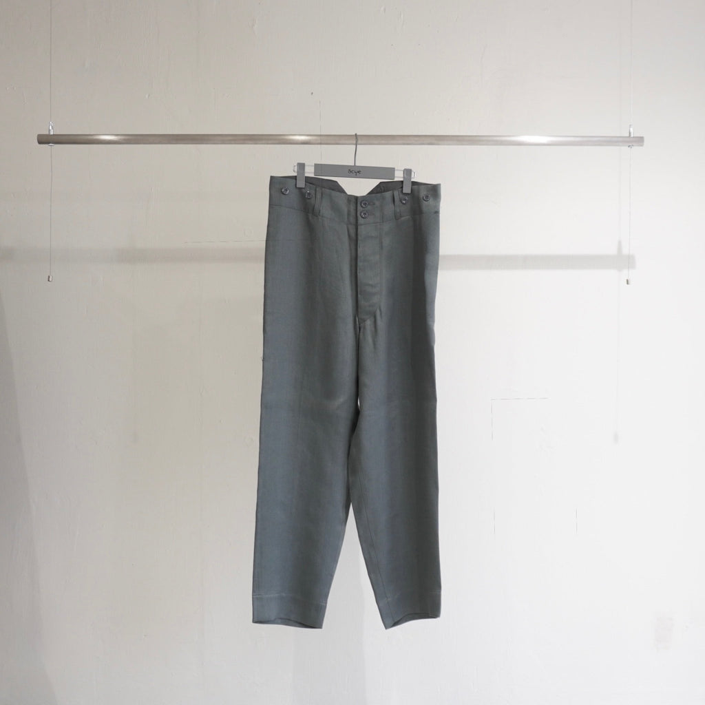 [SCYE] Linen Sateen High Back Trousers - apartir Online Store アパルティール セレクトショップ