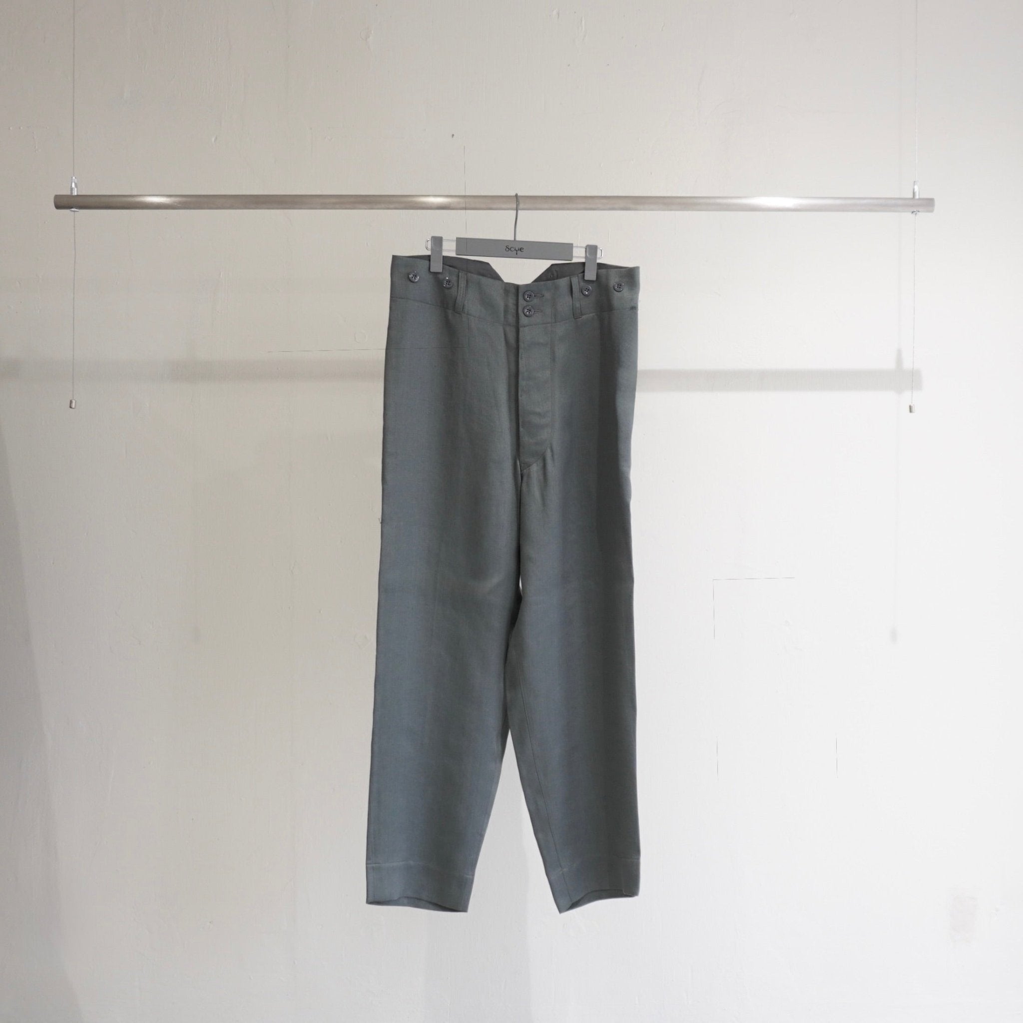 [SCYE] Linen Sateen High Back Trousers - apartir Online Store アパルティール セレクトショップ