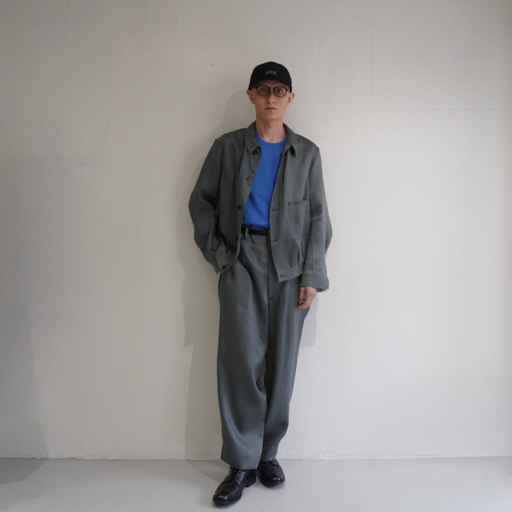 [SCYE] Linen Sateen High Back Trousers - apartir Online Store アパルティール セレクトショップ