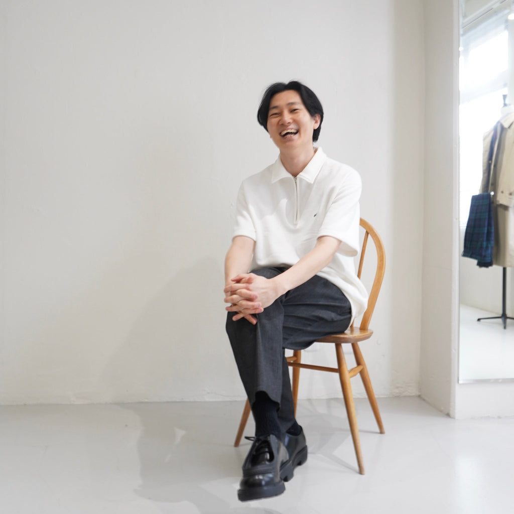 [SCYE] Mens Tubular Loop Back Terry Logo Half Zip Pullover 丸胴 ハーフジップ 半袖スウェットシャツ - apartir Online Store アパルティール セレクトショップ