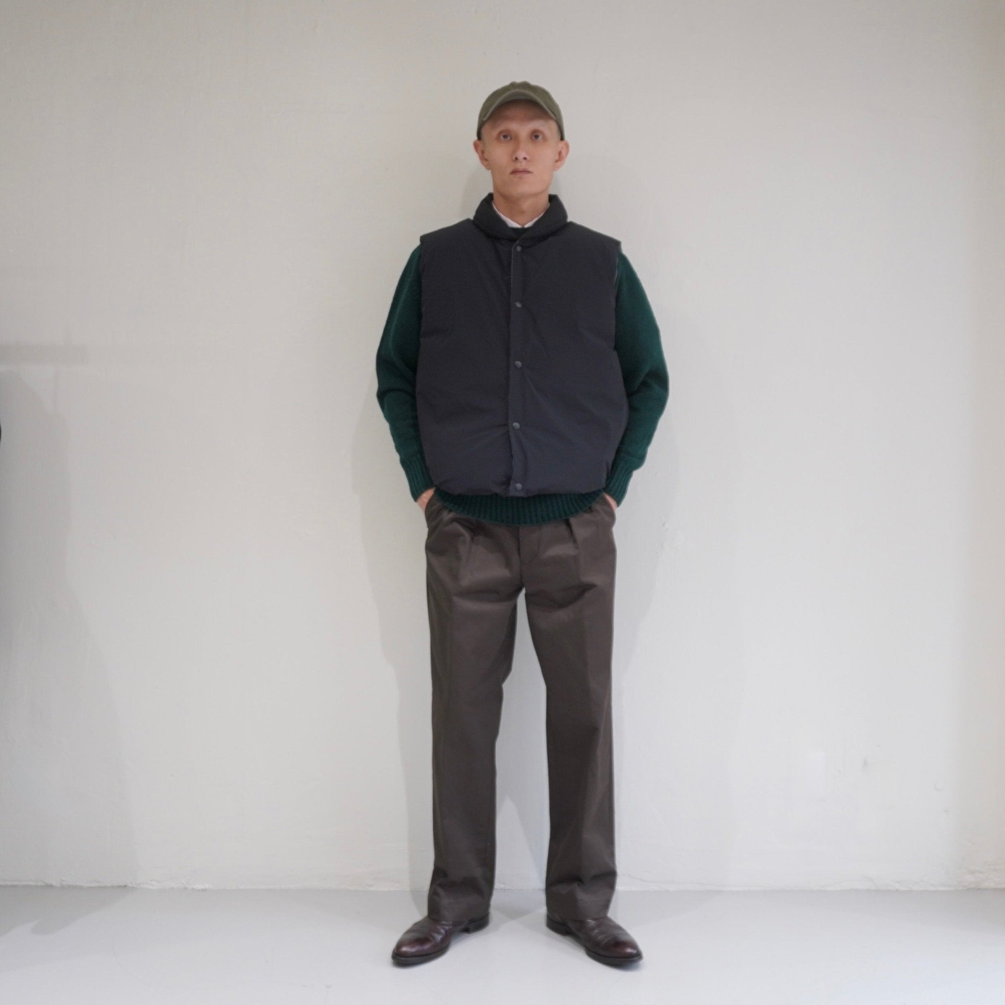 [SCYE] Nylon Stretch Reversible Down Vest サイ ナイロン ストレッチ リバーシブル ダウンベスト - apartir Online Store アパルティール セレクトショップ